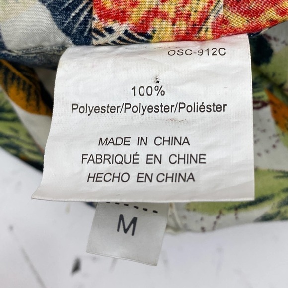 C Apparel Sleeveless V-Neck Floral Print Button Down High Low Blouse - Picture 9 of 11